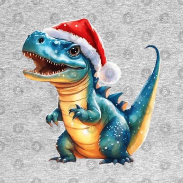 Christmas dynosaur by WeLoveAnimals